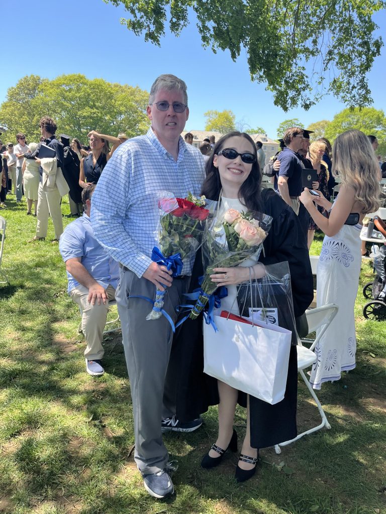Matthew at his daughter's college graduation